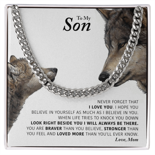 To My Son, I'm Proud of You, Mom